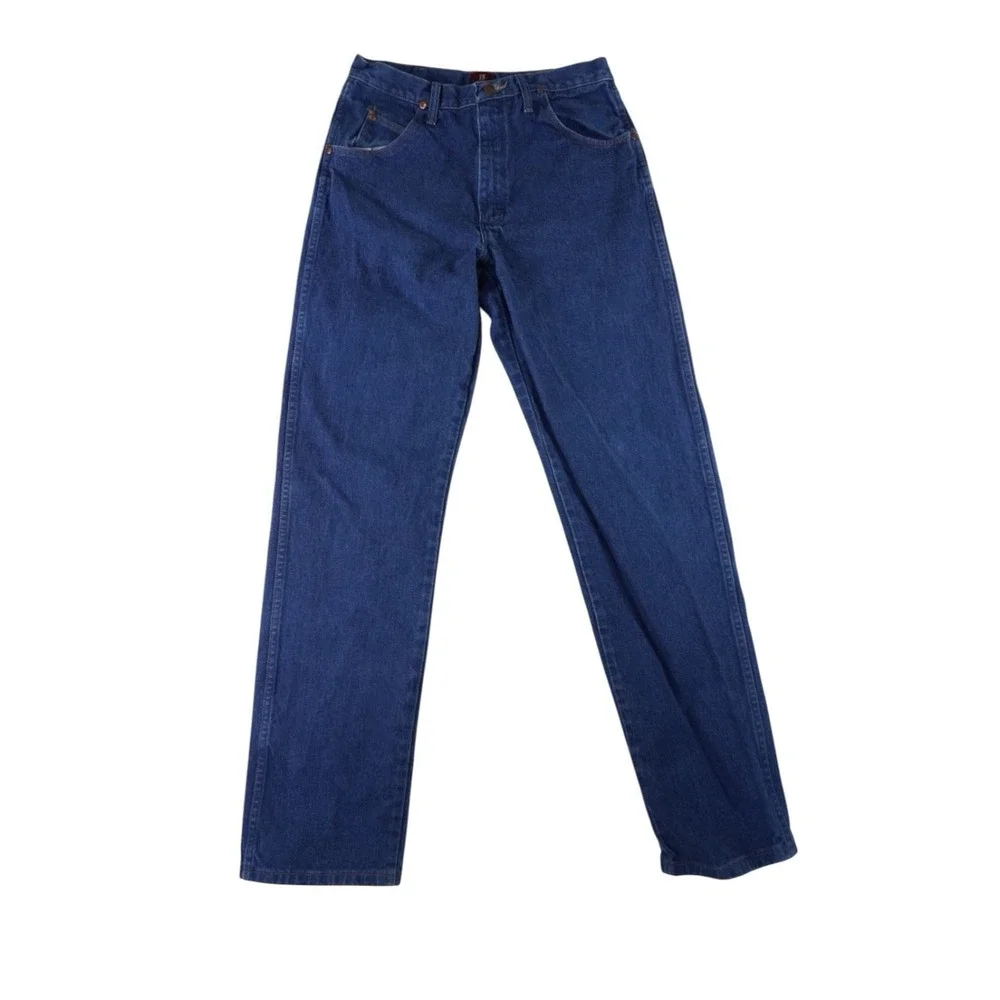 Vintage Wrangler 3X Relaxed Fit Jeans Men's 32x30 Blue Denim Western Cowboy USA